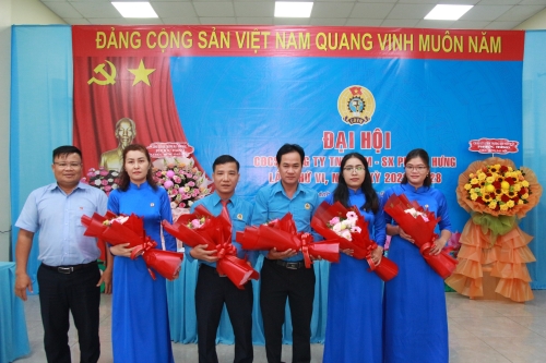 Công đoàn cơ sở cơ CÔNG TY TNHH TM SX PHƯỚC HƯNG tổ chức thành công Đại hội đoàn viên lần thứ VI, nhiệm kỳ 2023 - 2028